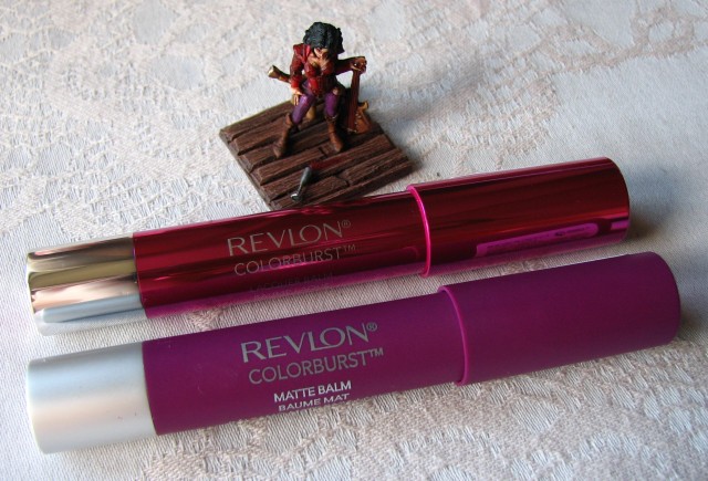 Revlon Lacquer Balm in Whimsical and Revlon Matte Balm in Shameless swatch and review