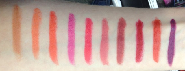 Revlon Lacquer and Matte Balm Swatches