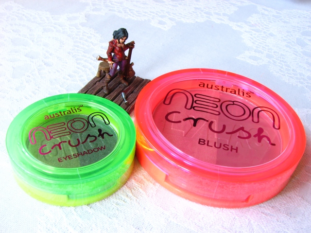 Australis Neon Crush Collection Eyeshadow and Blush  Swatches and Review