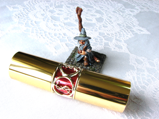 YSL Rouge Volupte Shine #17 Rose in Tension lipstick swatches review