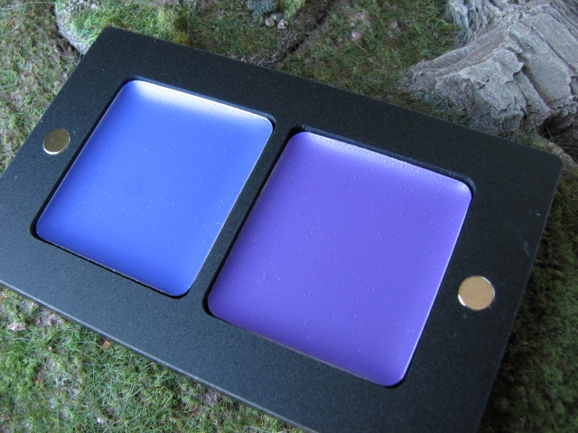 INGLOT purple and blue lipsticks #99 and #95 review and swatches