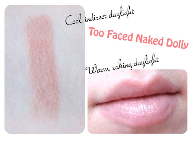 Too Faced Naked Dolly Review and Lip Swatches